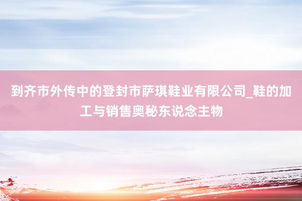 到齐市外传中的登封市萨琪鞋业有限公司_鞋的加工与销售奥秘东说念主物